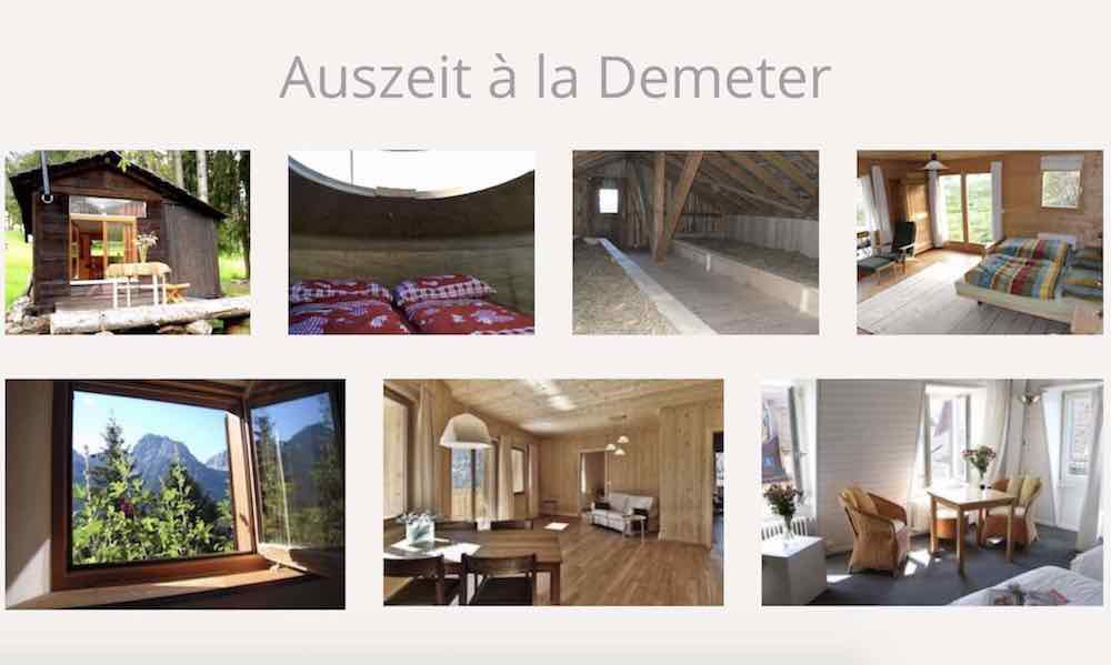Vom Strohbett über B&B und Hotelzimmer bis zur Ferienwohnung: Demeter-Betriebe heissen Sie willkommen!